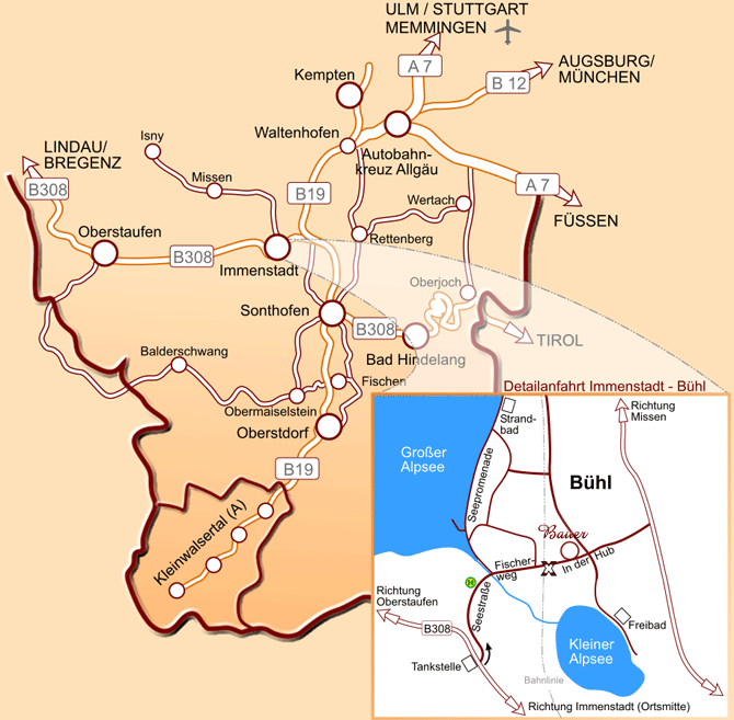 Anfahrts- und Lageskizze